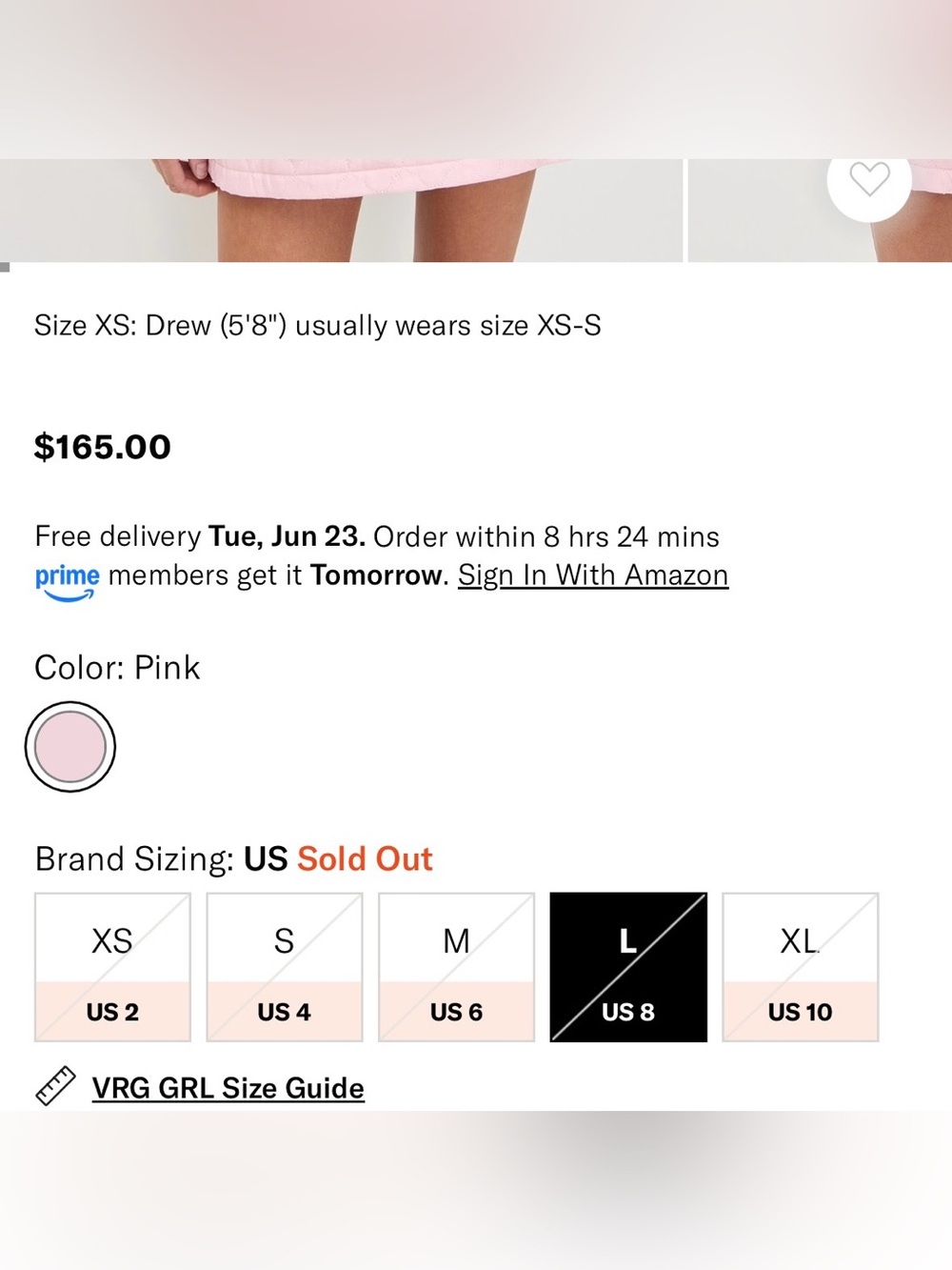 VRG GRL ‘Leo’ Mini Dress - Pink - Picture 12 of 13